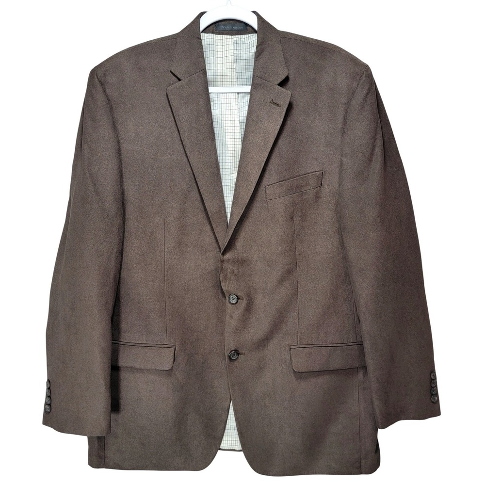 Lauren Ralph Lauren Jacket Blazer Mens 44L Single Breast 2 Button Office Brown